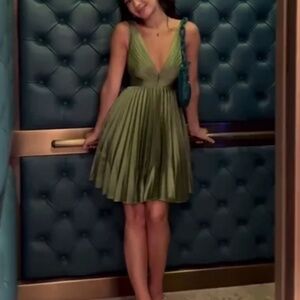 The A&F Giselle Pleated Mini Dress